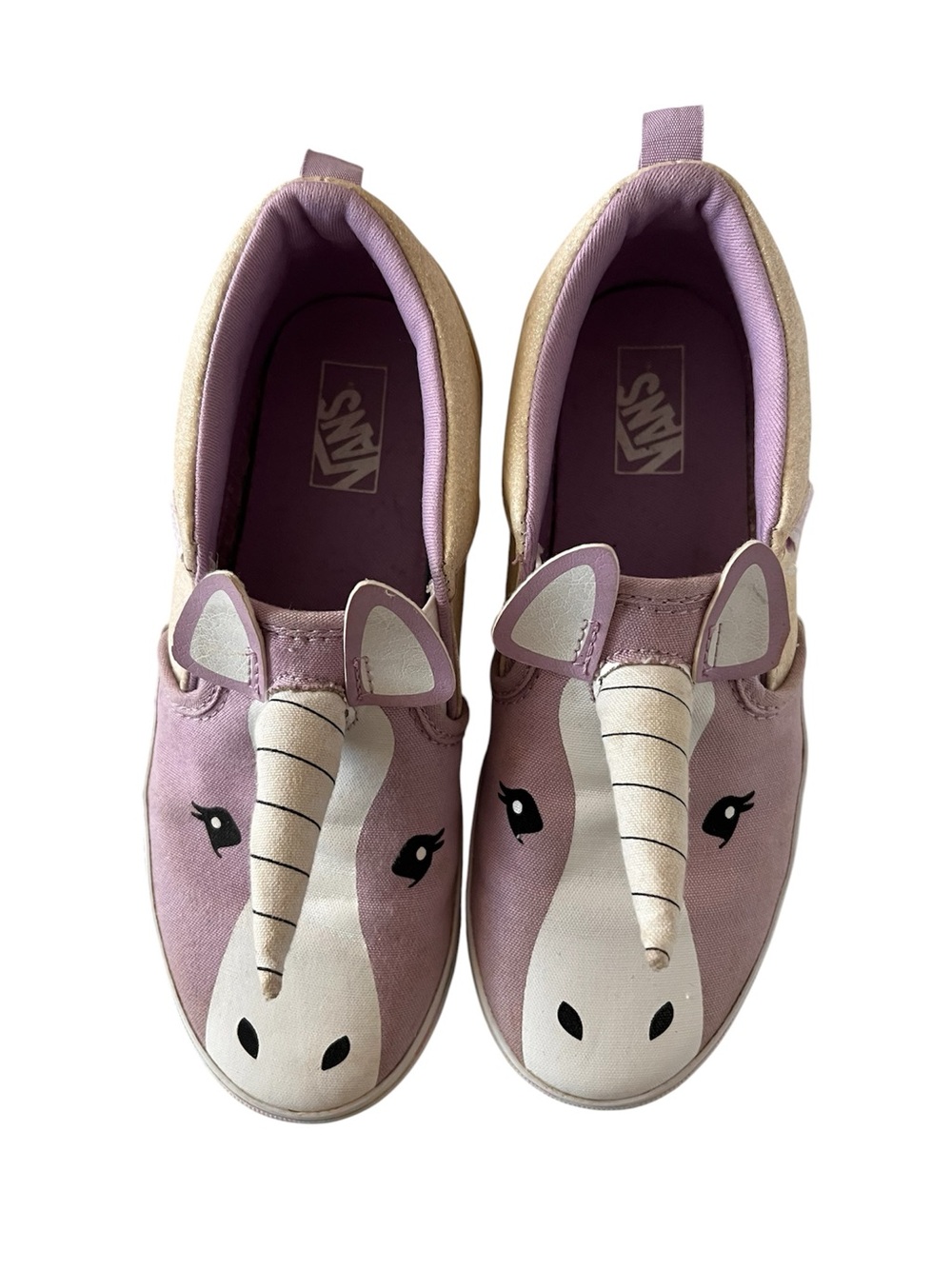 Vans Kids Unicorn Slip-On Sneakers - Lavender & Cream